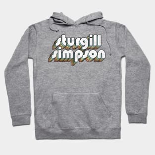 Sturgill Simpson - Retro Rainbow Letters Hoodie